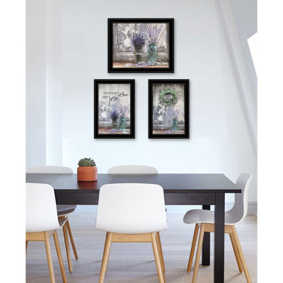 Abundance Of Beauty Collection 3-Piece Vignette Framed Wall Art for Home Wall Decor By Lori Deiter