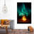 Campfire Under Northern Lights Canvas Print-1188138937