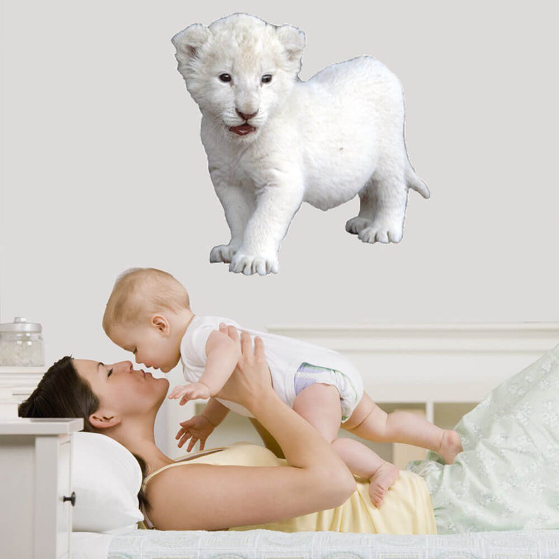 Adhésif décoratif bébé tigre, H 24 po x l 24 po