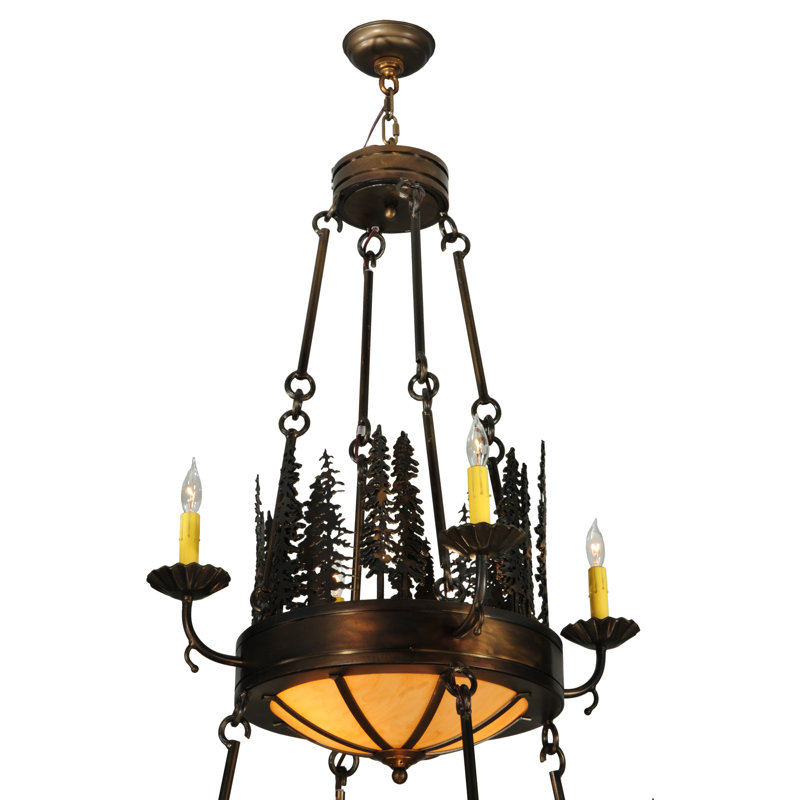 Rustic Lodge 17 - Light Chandelier