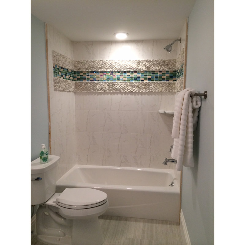 Rio White Natural Stone Pebble Mosaic Tile Sheet 12" x 12" Indoor Use Only - 0.5 Sq. Ft.