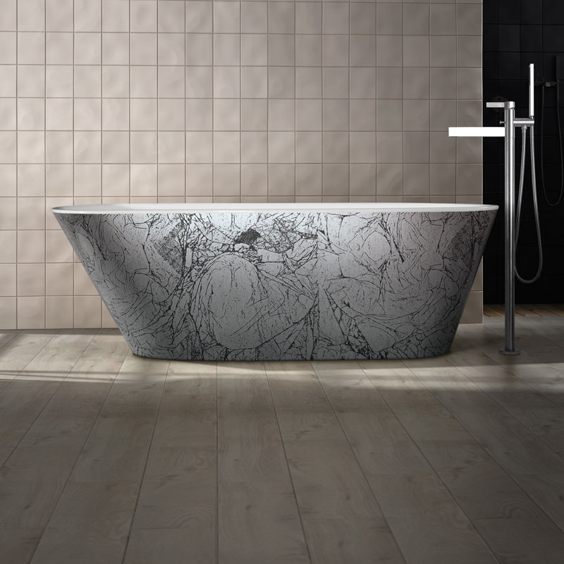 Sophia 67.7'' L Freestanding Soaking Bathtub