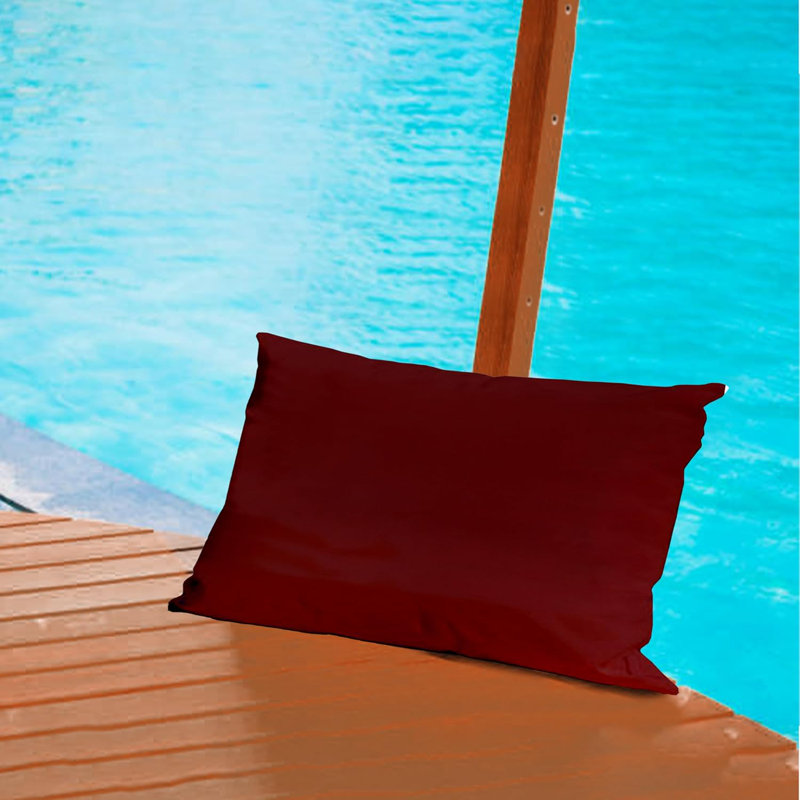 Housse de coussin intérieur / extérieur en polyester Bedding, Rouille de cuivre, H 12 po x l 20 po