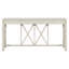 Console U_Style en placage en acacia de 60 po avec 4 tiroirs spacieux, table d'entrée de style moderne Crisscross avec rangement ouvert au bas, canapé de style campagnard pour le salon, la cuisine, la salle à manger et le couloir-1744329511