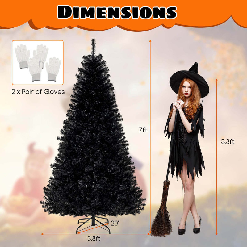 Arbre d'Halloween avec 6 modes d'éclairage, 7'