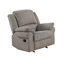 Ensemble 3 pièces: canapé inclinable, causeuse console et fauteuil inclinable, chenille gris-beige-990975575