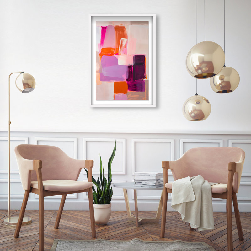 Bold Foundations I Shadowbox Abstract Print by Oliver Gal, Black Frame, 10 x 15, 31.5"H x 21.5"W, White Frame