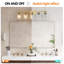 Éclairage pour salle de bain 31 lumières à 5 lumières avec abat-jour en verre transparent 31 po, applique murale moderne en fer pour miroir, idéale pour la salle de bain et la coiffeuse (sans ampoules)-1816706979-1816707005-1816707007