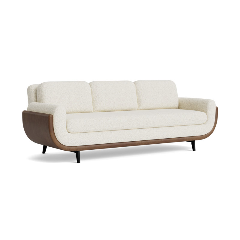 Regatta 90 Sofa, Berber - Cream/Bedford - Tobacco, Black