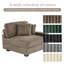 Upholstered Side Chair with Footstool-267339698