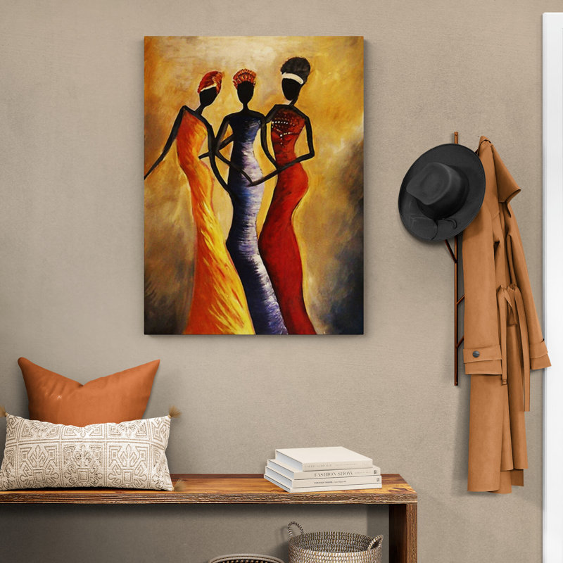African Women - Wrapped Canvas Art Prints, 41cm H x 31cm W x 4cm D