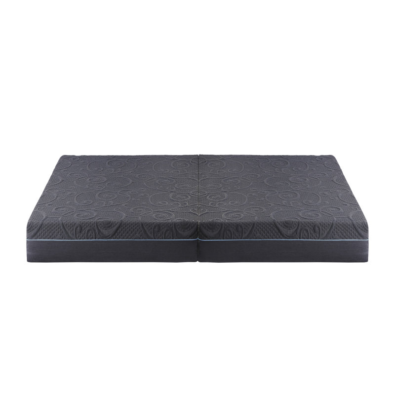 Matelas hybride en mousse à mémoire de forme givrée de 11 po avec 780 ressorts et mousse rafraîchissante infusée de gel Shad