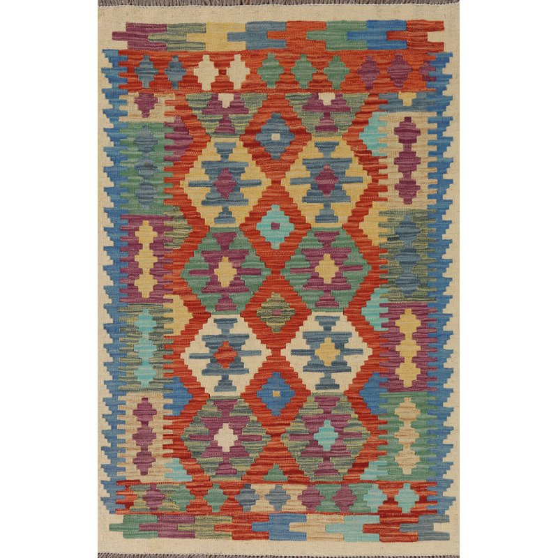 South Western Kilim Oriental Accent Rug 3x5