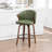 Devault Swivel Upholstered Counter Stool With Wood Frame-1196035710