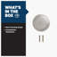 Poignée de porte factice simple avec rosette rond inactif Troy-33001254