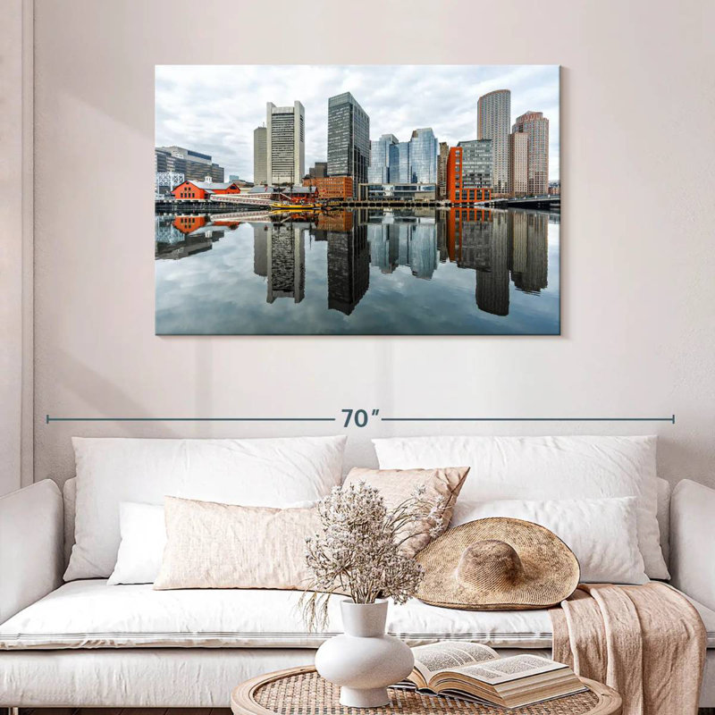 Ravi Boston Harbor View, 30" H x 45" W