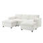 Canapé modulaire 86,5 po en chenille modulaire avec poches de rangement, ensemble de canapé en U à 5 places avec coussins, combinaison libre, canapé nuage moderne avec 2 repose-pieds mobiles