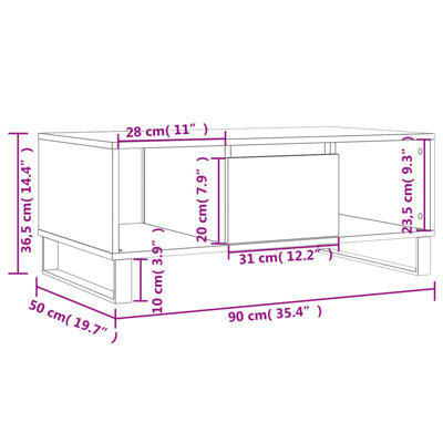 Aldrik Sled Coffee Table with Storage