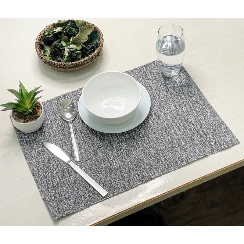 Ensemble de 6 napperons Alyeska, gris