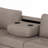 Sectional Corner Sofa L-Shape Couch Space Saving With Storage Ottoman & Cup Holders Design For Large Space Dorm Apartment-926361444
