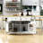 48Inch Kitchen Island With 2 Bar Stools-1407495439