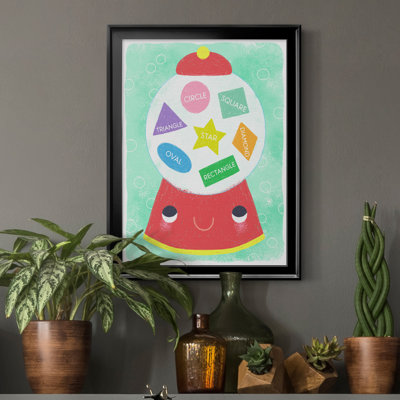 Gumball Shapes - Peinture sur toile encadrée