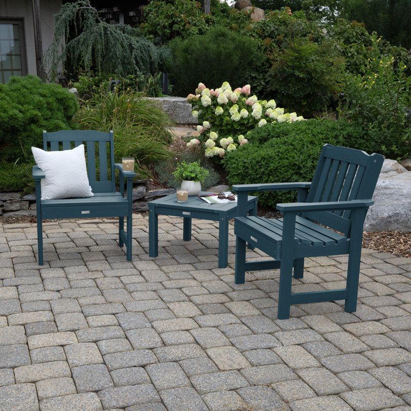 Anette 2 - Person Patio Conversation Set, Nantucket Blue