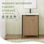 Meuble-lavabo simple autoportant 24 po avec plateau en résine et porte à fermeture en douceur 24 po