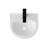 Wall-mounted Space-saving Ceramic Sink With Black Towel Bar & Faucet, Modern Design For Bathroom