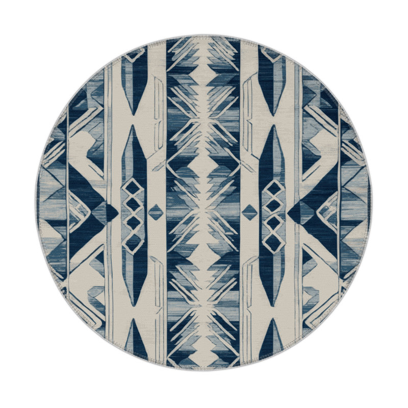 ArtDeco Gray Indoor and Outdoor Area Rug, Rectangle 5' x 7'