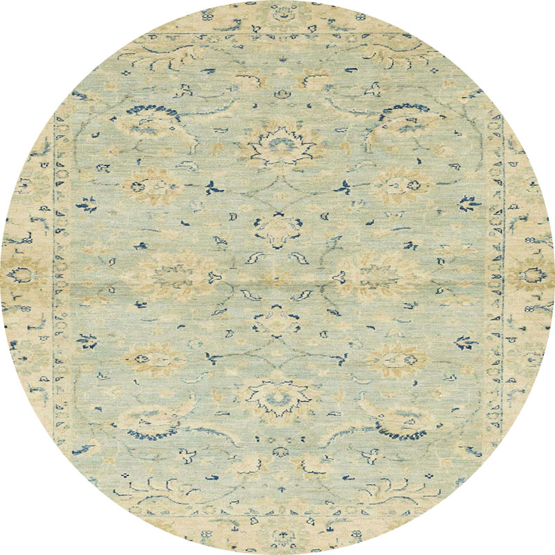 Abstract Indoor Rug, Round 8'