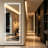 Full-Length Mirror With Stand | Dimmable & 3-Color Light | Floor, Leaning, Or Wall-Mounted | Rectangular Body Mirror For Bedroom, Closet, Living Room-964455865