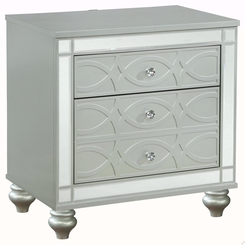 Table de chevet 2 tiroirs Menlo