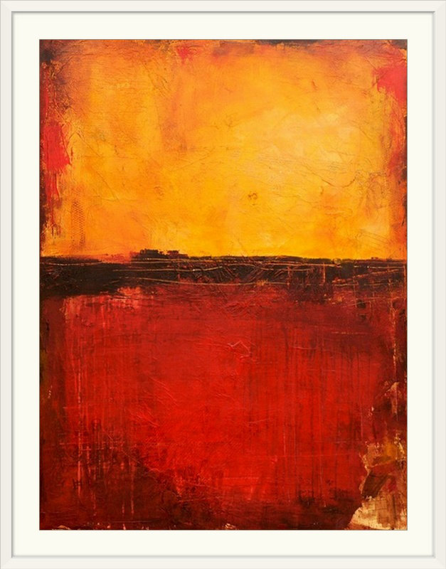 « tuscan of aube », impression, Cadre blanc, H 32 po x l 26 po x P 1 po