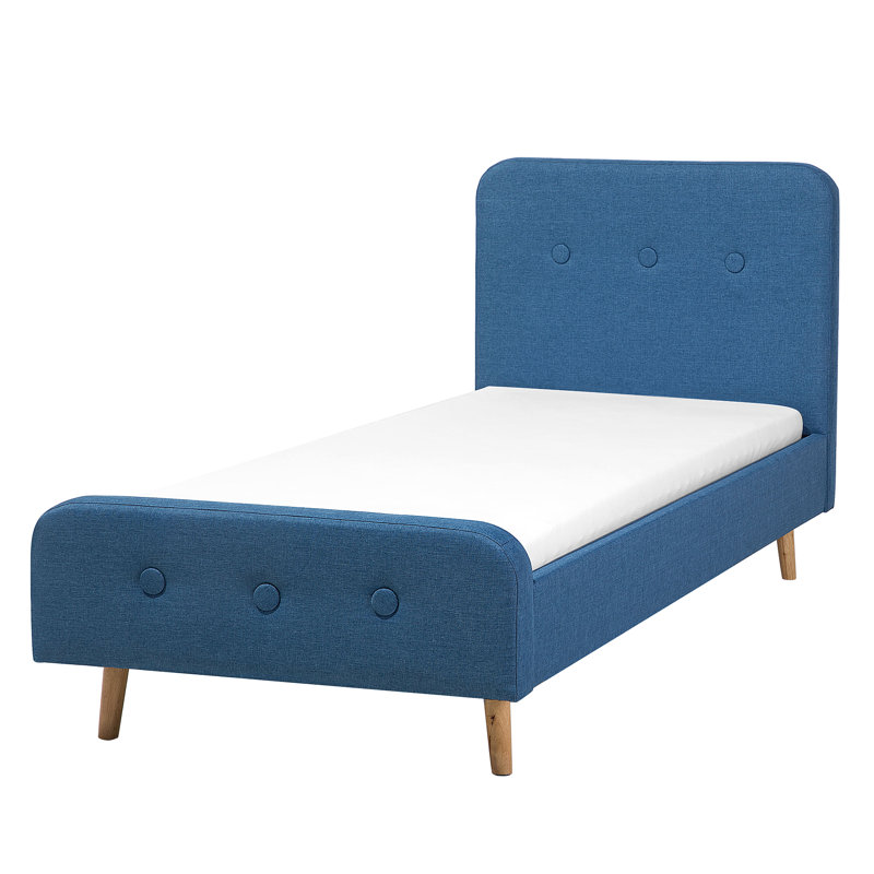 Winkler Upholstered Twill Bed, Blue