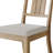 Natural Oak 5-Piece Round Dining Set With Upholstered Chairs-356628755