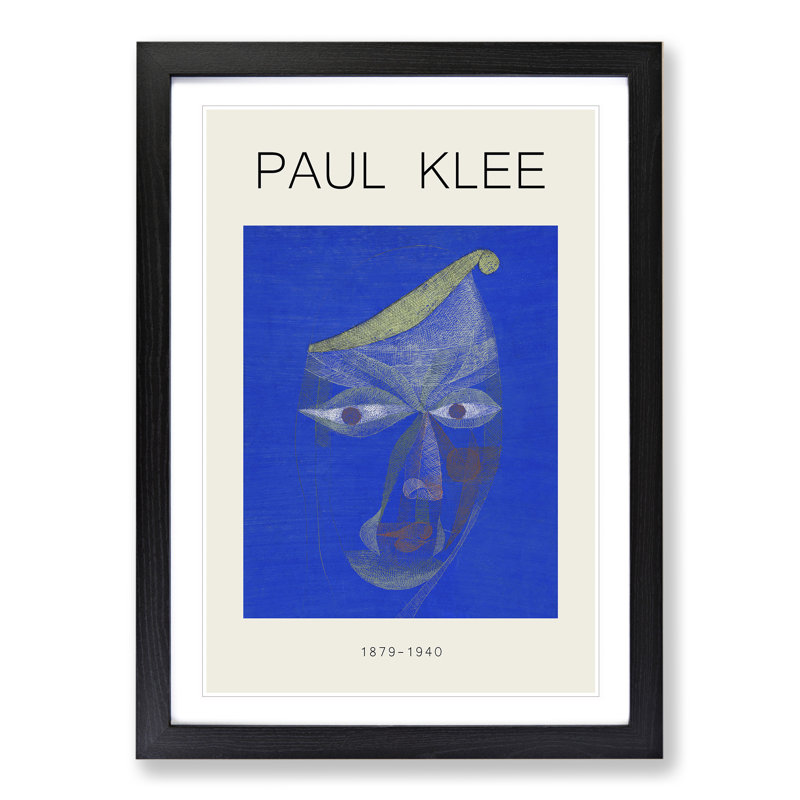 Portrait of an Oriental Print by Paul Klee - Picture Frame Painting, Black Framed, 36cm H x 27cm W x 2cm D