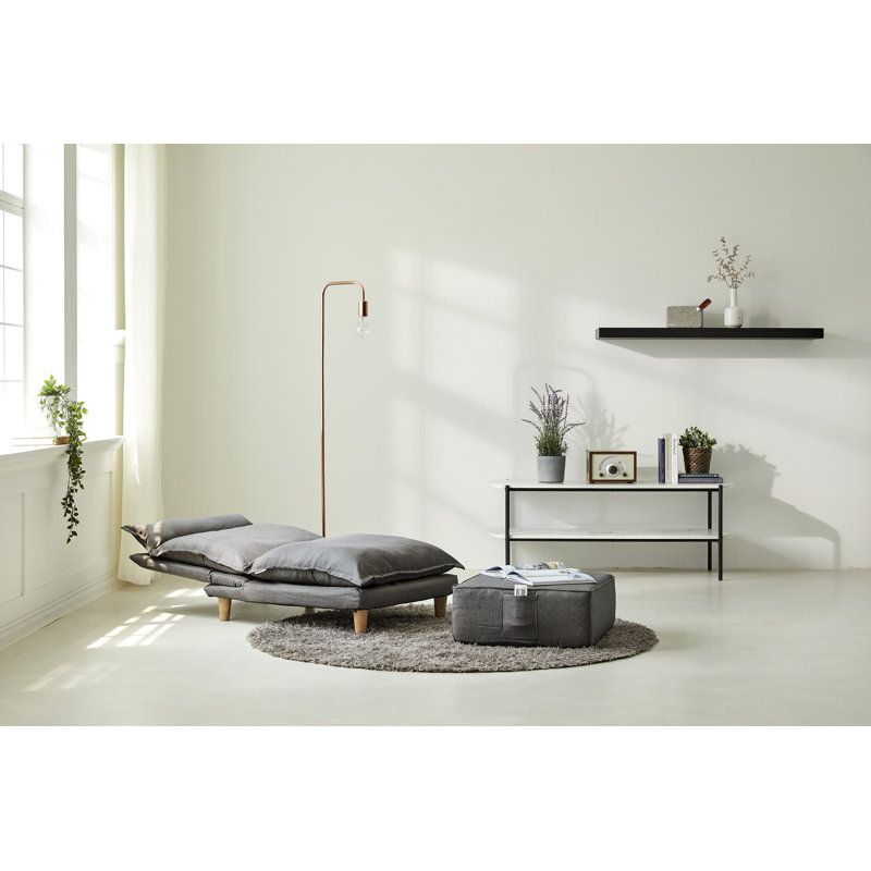 Colville Upholstered Accent Chair with Footstool
