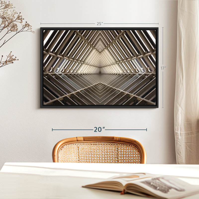 Mirror Image Architecture Canvas Print, 17" H x 25" W