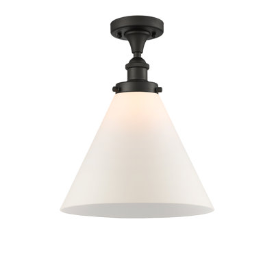 Plafonnier semi-encastré 1 lumière Ballston Urban Cone