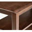 Console rustique en bois massif de noyer, table d'entrée/de couloir à 3 niveaux avec rangement ouvert et 2 étagères réglables, table d'appoint autoportante et multifonctionnelle pour salon, hall d'entrée, couloir et petits espaces