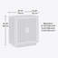Armoire de rangement, finition gris moyen