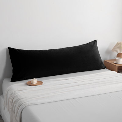 1 Pack Body Pillow Cover, Zippered Luxury Fuzzy Flannel Pillowcase, 20x54 Inches - NTBAY