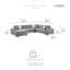 Canapé-lit modulaire en chenille 4 pièces avec méridienne Odesser-1900419811-1900419808
