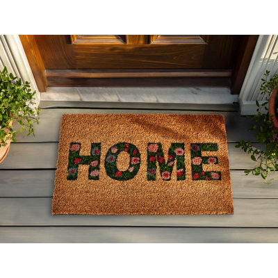 Noker Non-Slip Floral Indoor Doormat
