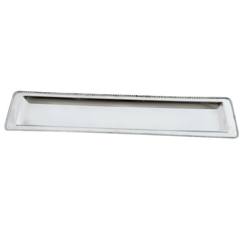 Plateau rectangulaire en acier inoxydable Elias