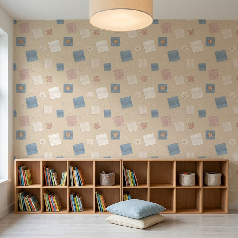 Rouleau de patchwork double, Peler et coller