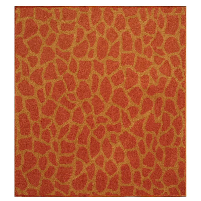 Tapis imprimé animal - Girafe sur échasses, Carré 12 pi x 12 pi