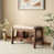 Beige / noyer foncé