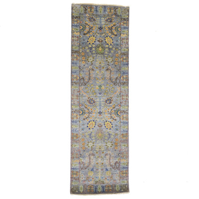 Tapis de couloir oriental Oushak Chobi